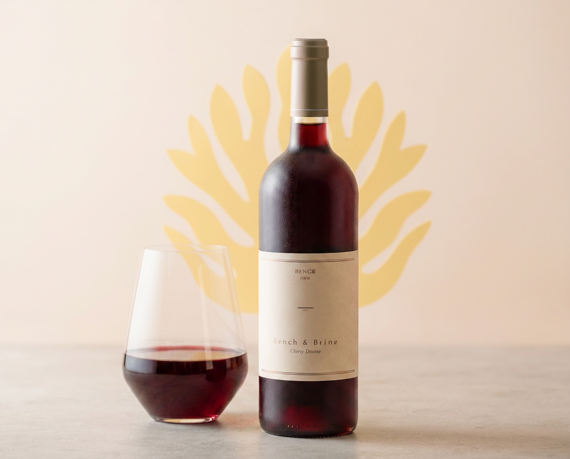 Bottle of Cold Shore Pinot Noir with a glass of red wine